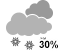 Chance of light snow (30%)