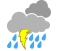 Thunderstorm with Light Rain