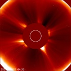 Latest LASCO C2 image of the Sun