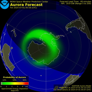 Current Southern hemispheric power input map