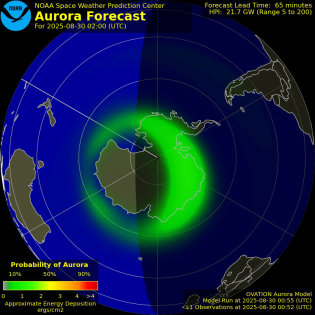 Current Southern hemispheric power input map