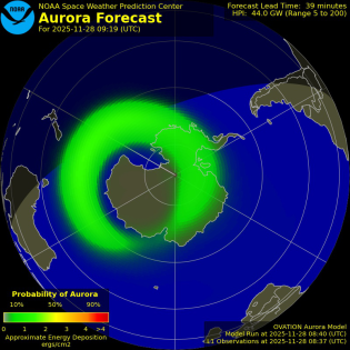 Current Southern hemispheric power input map