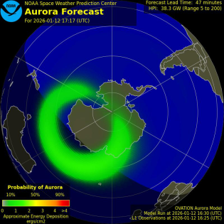 Current Southern hemispheric power input map