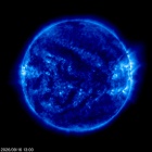 Click for time-lapse image of the sun